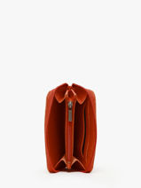 Coin Purse Madras Leather Etrier Orange madras EMAD900-vue-porte