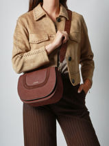 Crossbody Bag M Lasso Leather Etrier Brown lasso ELAS152M-vue-porte