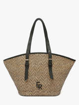 Sac Port� �paule Camargue Cuir Etrier Noir camargue ECAM168L