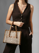 Sac Bandouli�re Safari Etrier Marron safari ESAI160S-vue-porte