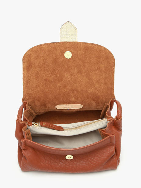 Sac Bandoulière M Agnes Cuir Etrier Marron agnes EAGC205M vue secondaire 5